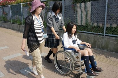 車椅子体験1